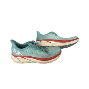 Hoka One One Shoes Womens 10.5B Clifton 8 Athletic Running Sneakers F27221E Blue